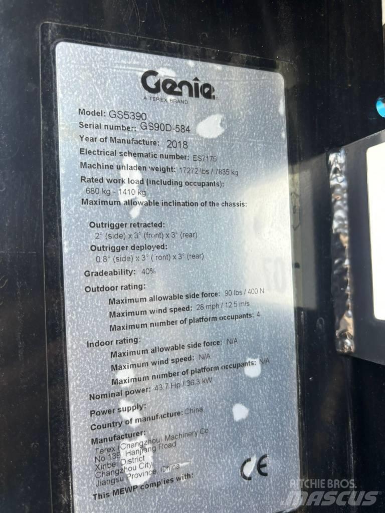Genie GS 5390 RT Ollós emelők