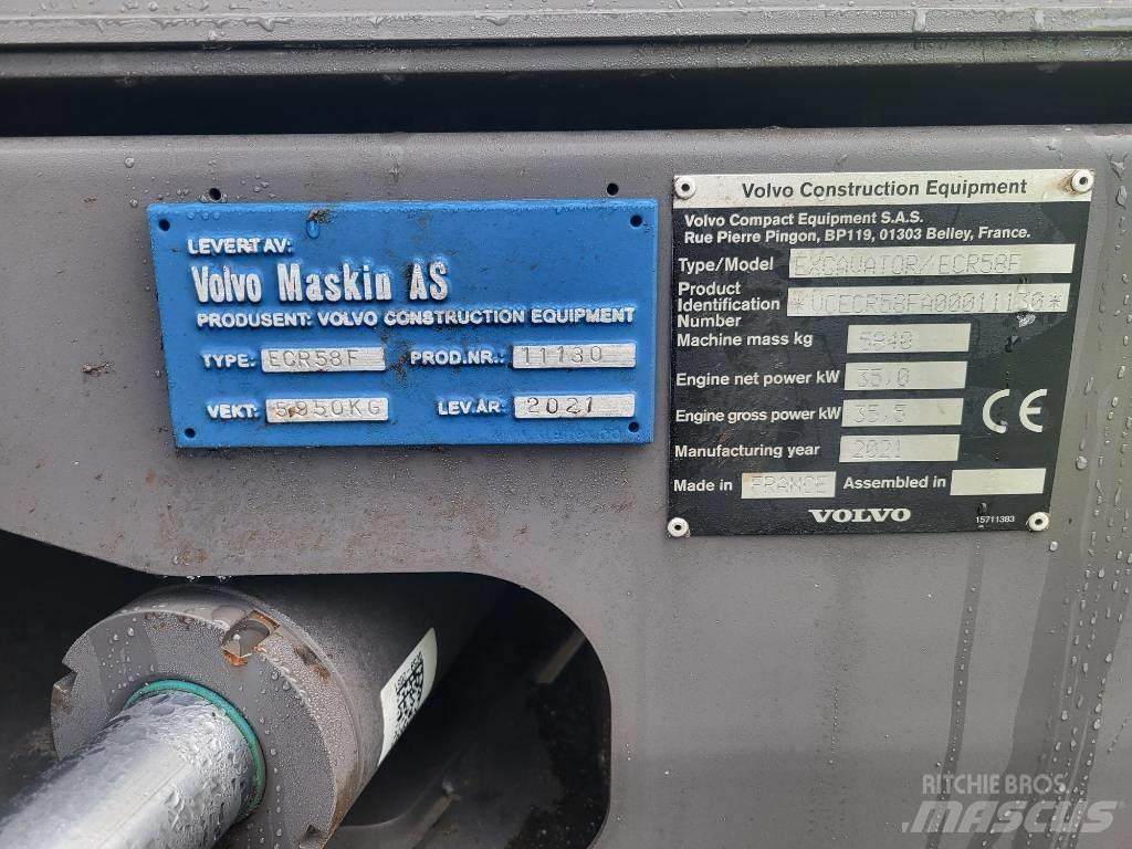 Volvo ECR58F Közepes (midi) kotrók 7 t - 12 t