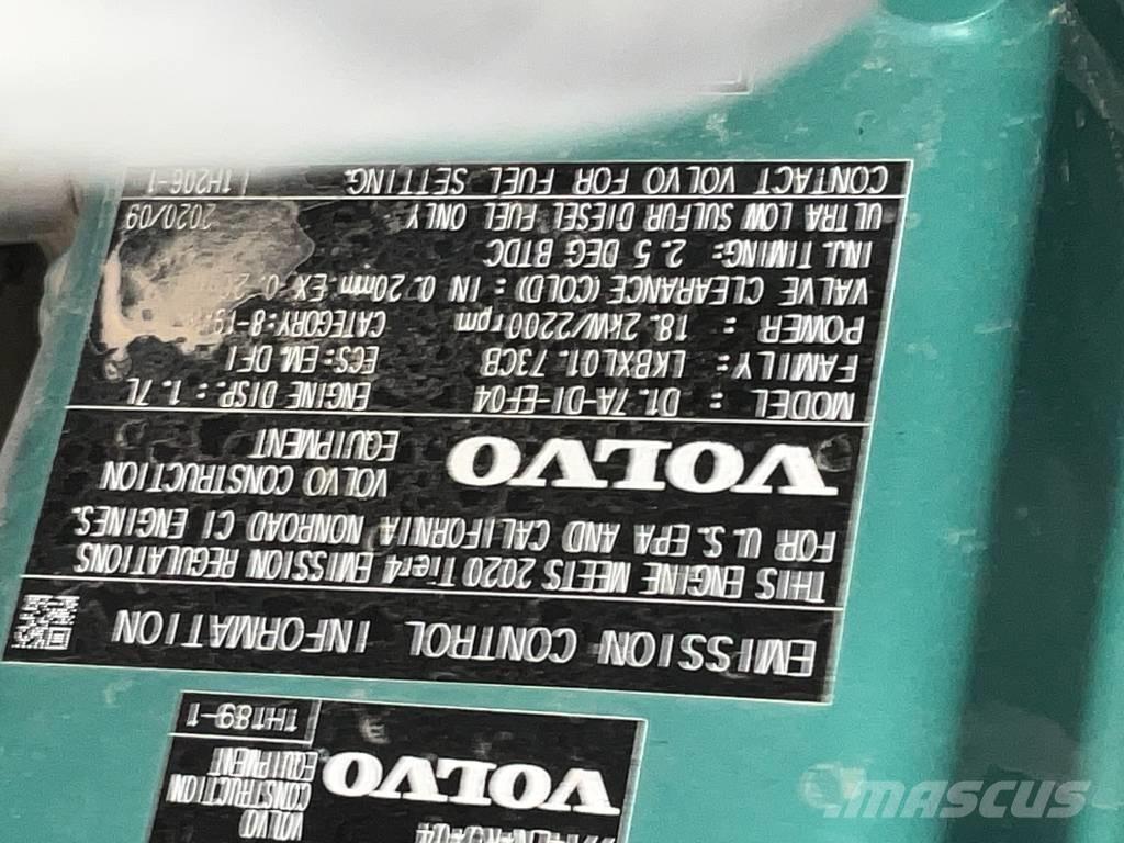 Volvo ECR 35 D Mini kotrók < 7t