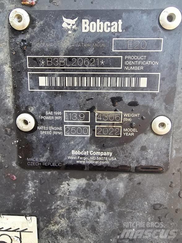 Bobcat E20 Mini kotrók < 7t
