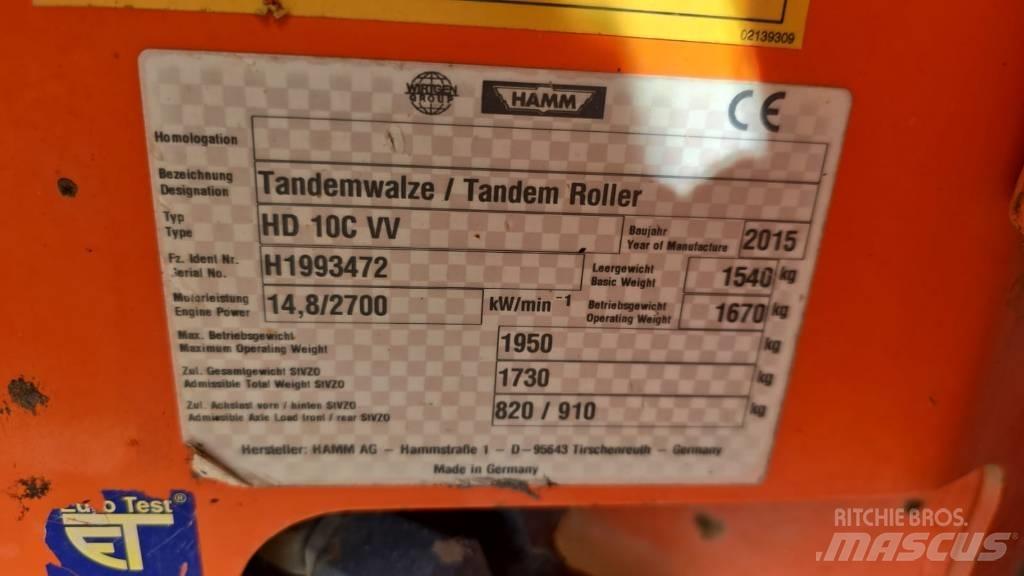 Hamm HD 10 C VV Ikerdobos hengerek