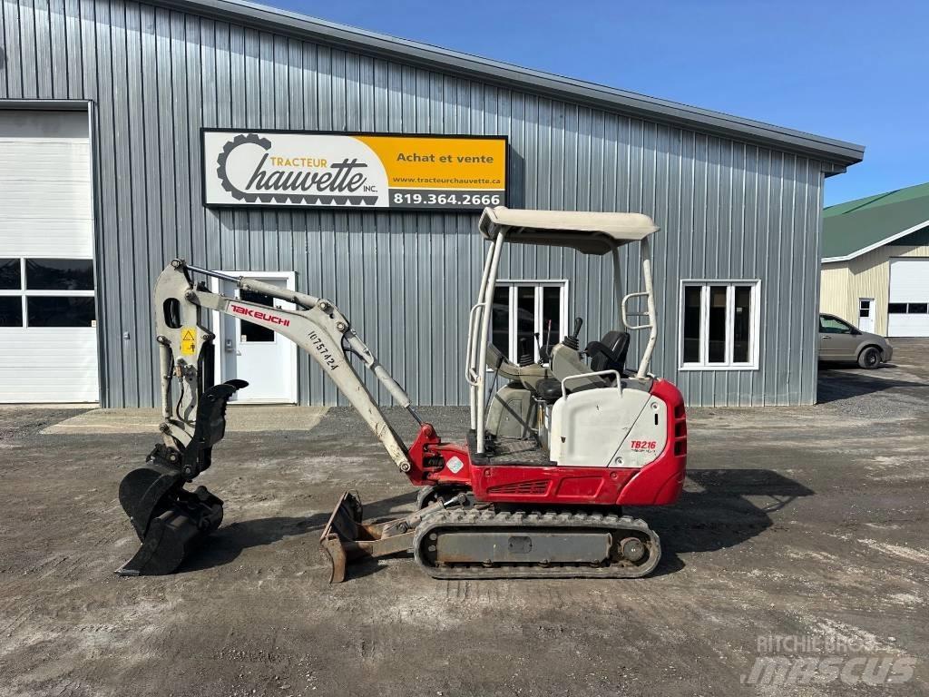Takeuchi TB 216 Mini kotrók < 7t