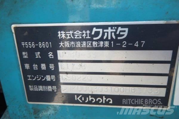 Kubota U-30-3S Mini kotrók < 7t
