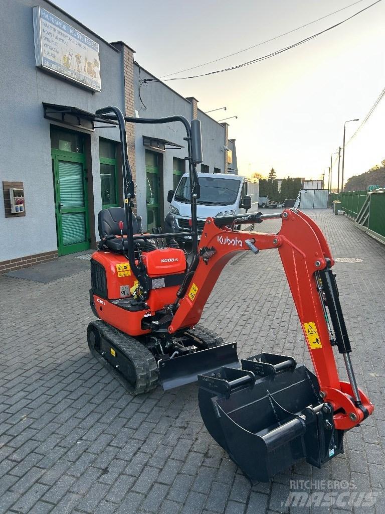 Kubota KX 008-5 Mini kotrók < 7t