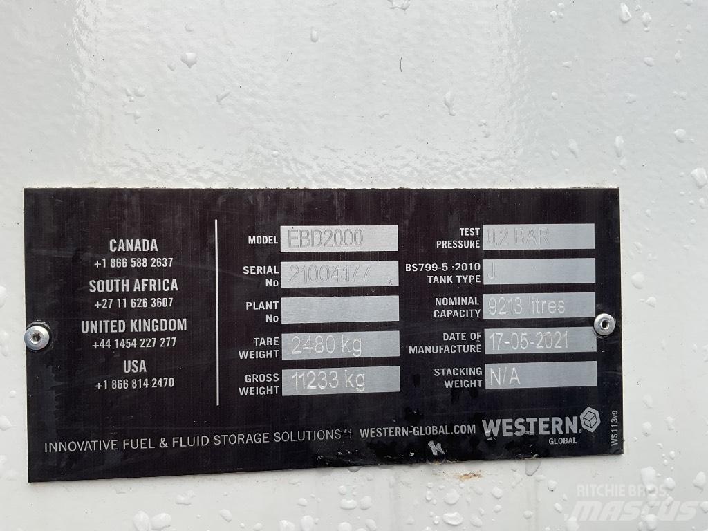 Western EBD2000 Üzemanyag- és adaléktartályok