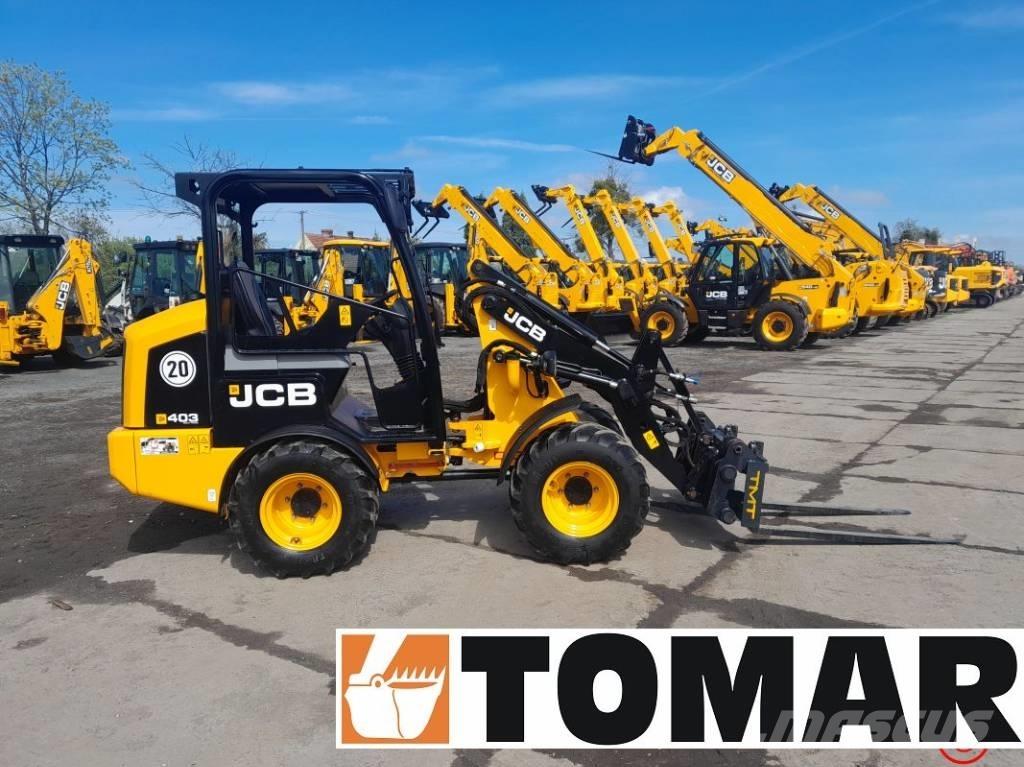 JCB 403 Gumikerekes homlokrakodók
