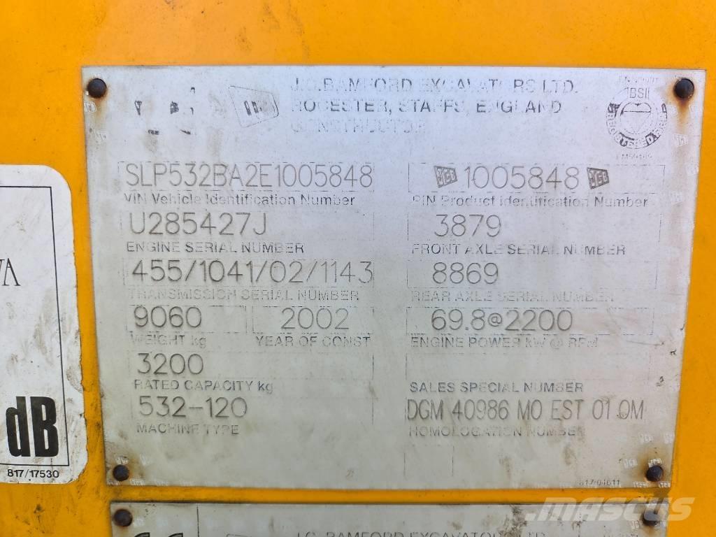 JCB 532-120 Teleszkópos rakodók