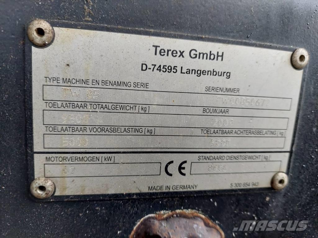 Terex TW 85 Gumikerekes kotrók
