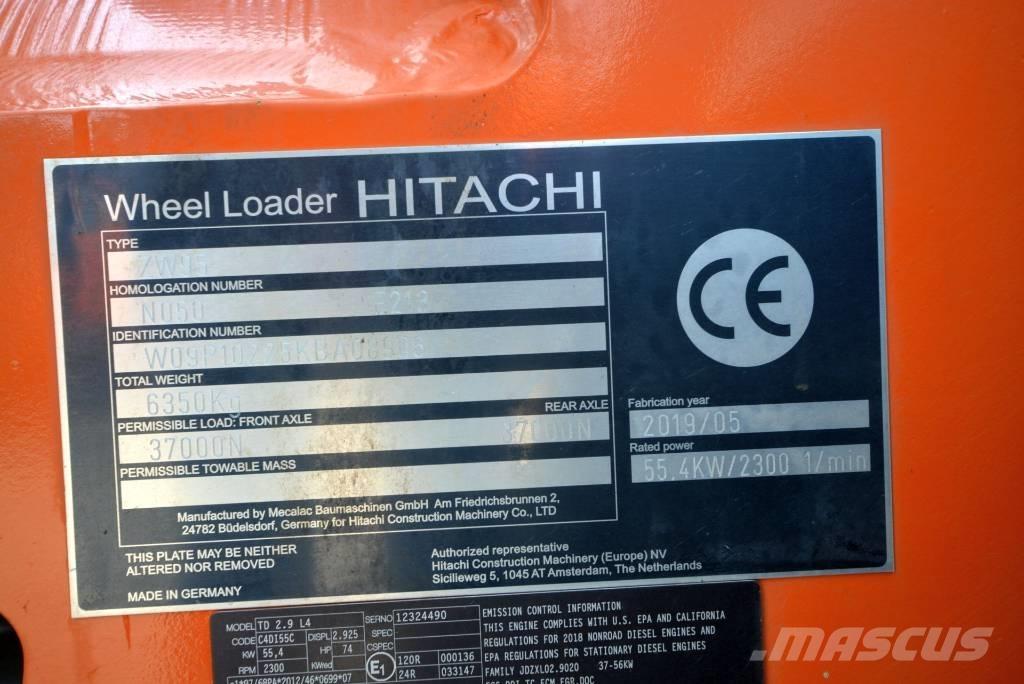 Hitachi ZW 95-6 C Gumikerekes homlokrakodók
