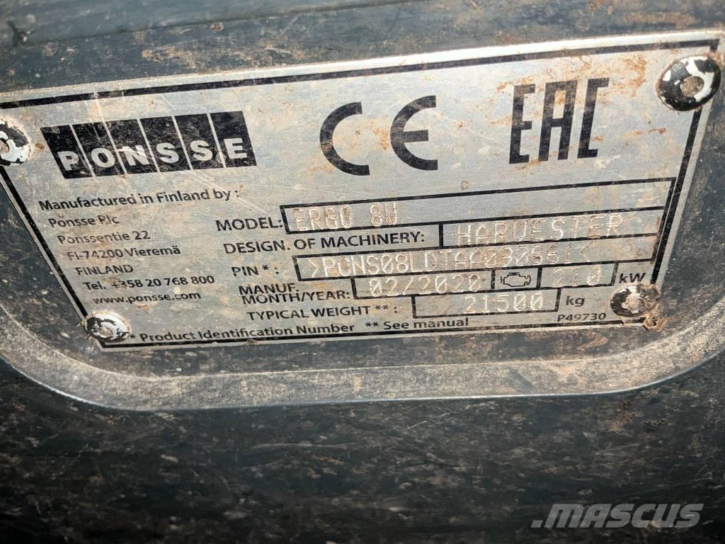 Ponsse ERGO 8W Betakarítók