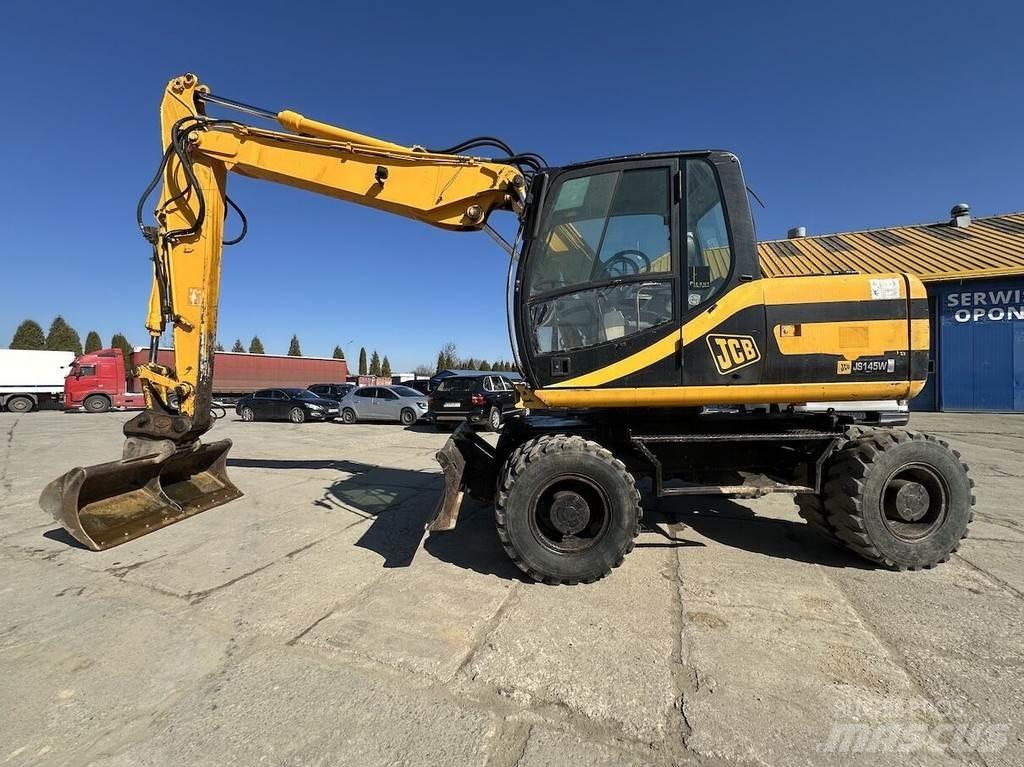 JCB JS145W Gumikerekes kotrók