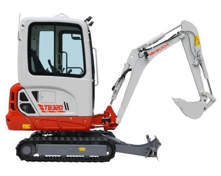 Takeuchi TB320 Mini kotrók < 7t
