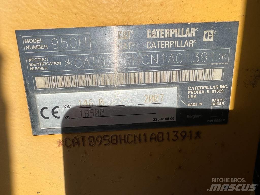 CAT 950 H Gumikerekes homlokrakodók