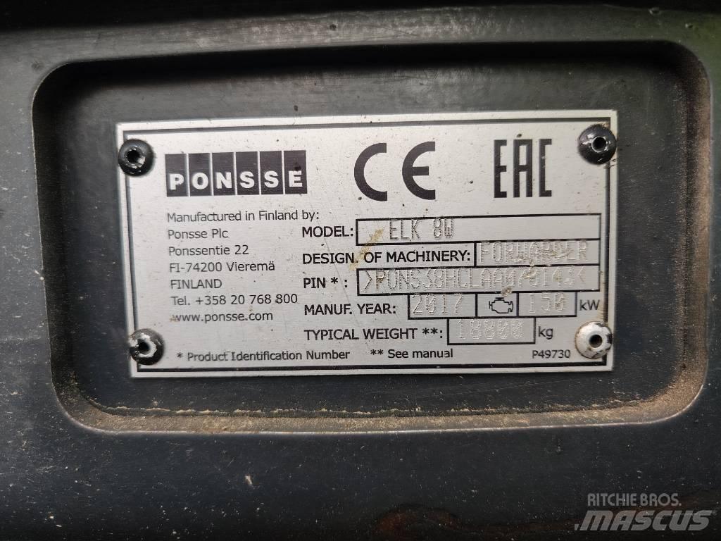 Ponsse Elk 8W Kihordók