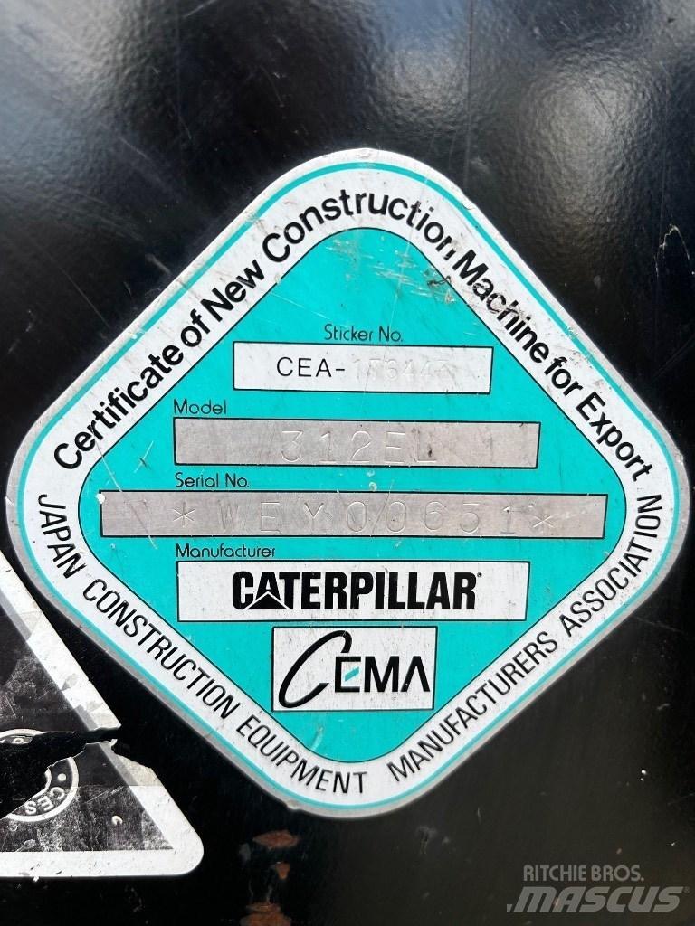 CAT 312 E Lánctalpas kotrók