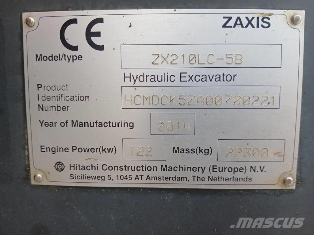 Hitachi ZX 210 LC-5B Lánctalpas kotrók