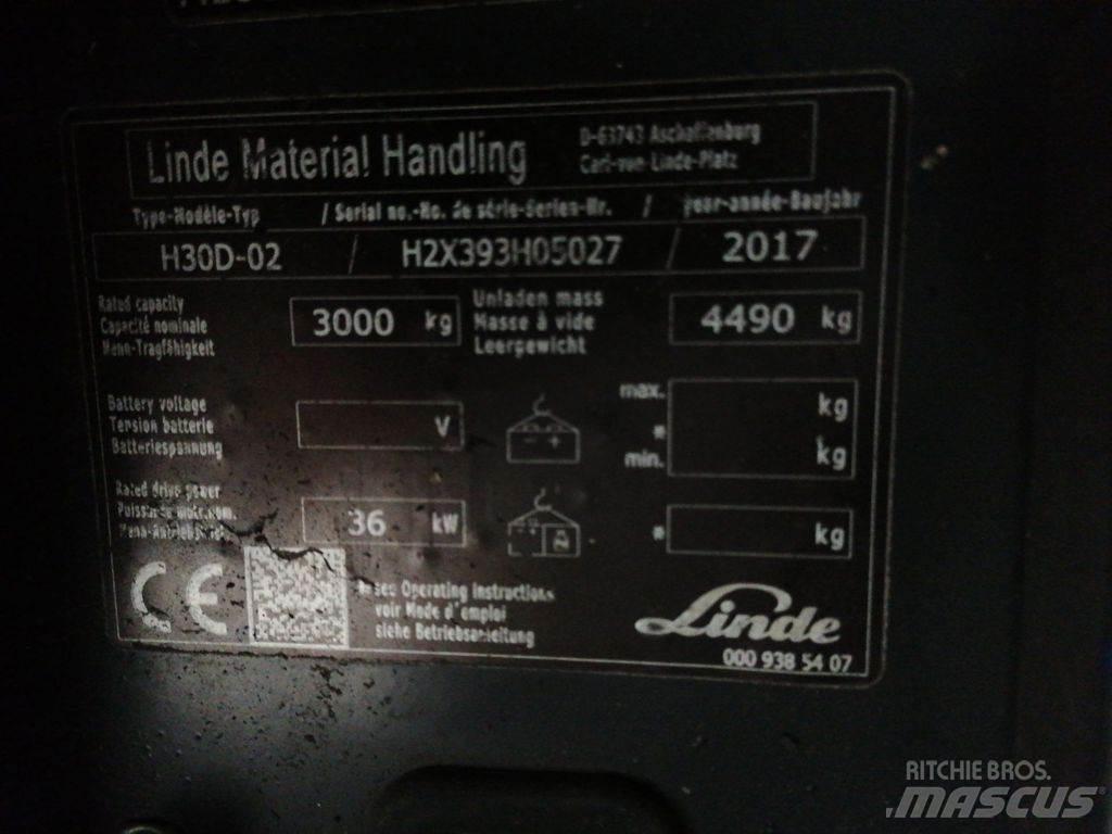 Linde H30D-02 Dízel targoncák