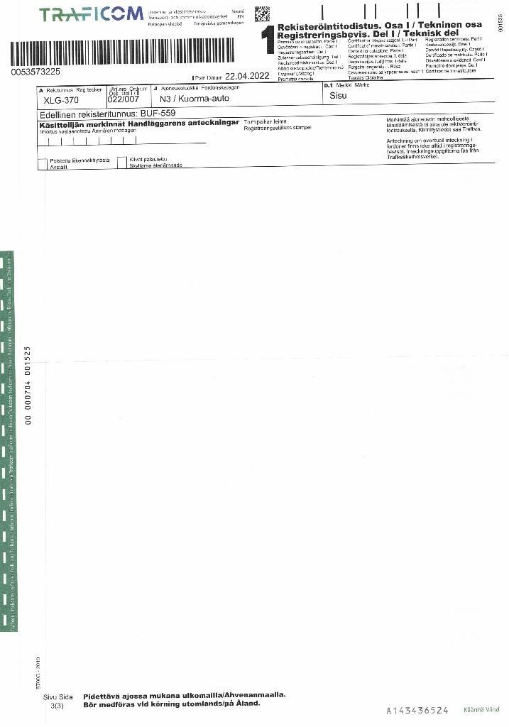 Sisu E11 Billenő teherautók