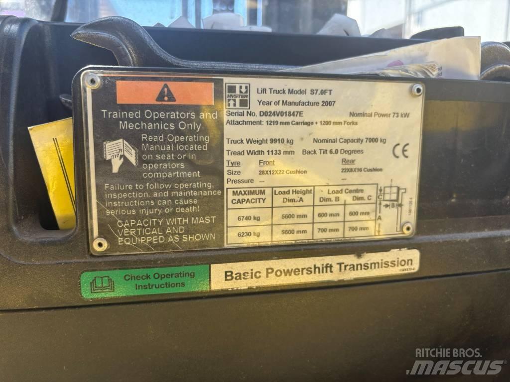 Hyster S7.0FT Gázüzemű targoncák