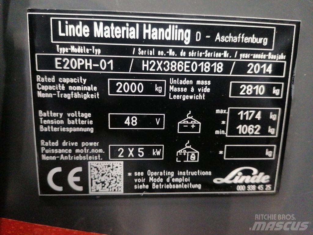 Linde E20PH-01 Elektromos targoncák