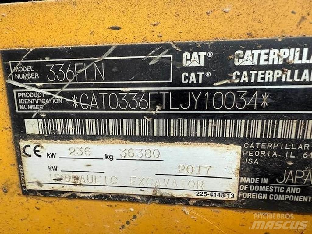 CAT 336 F LN Lánctalpas kotrók
