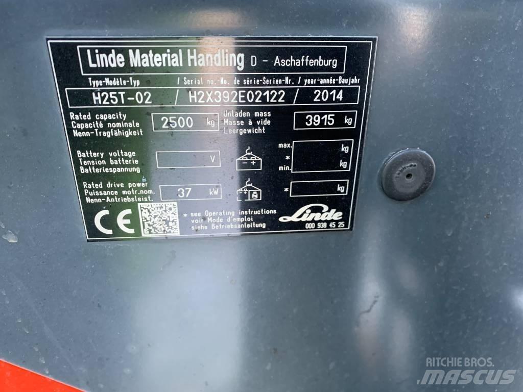 Linde H25T-02 Gázüzemű targoncák