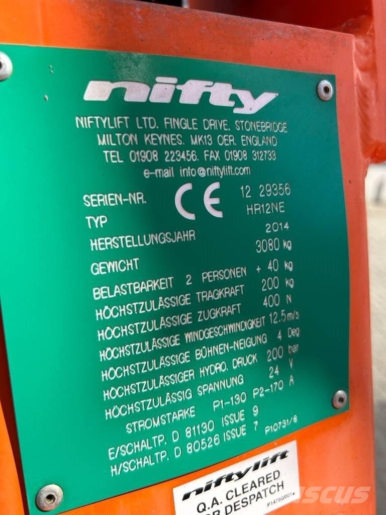 Niftylift HR 12 N E Karos emelők