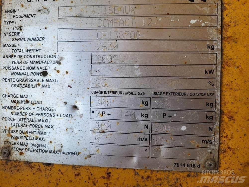 Haulotte Compact 12 Ollós emelők