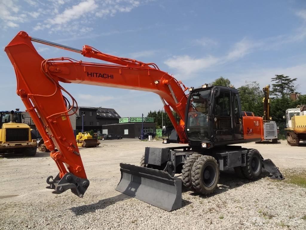 Hitachi ZX 160 W Gumikerekes kotrók