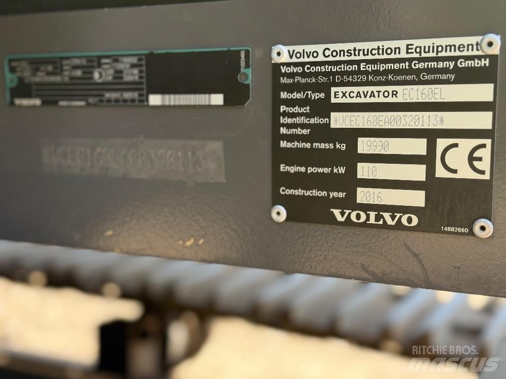 Volvo EC 160 EL Lánctalpas kotrók