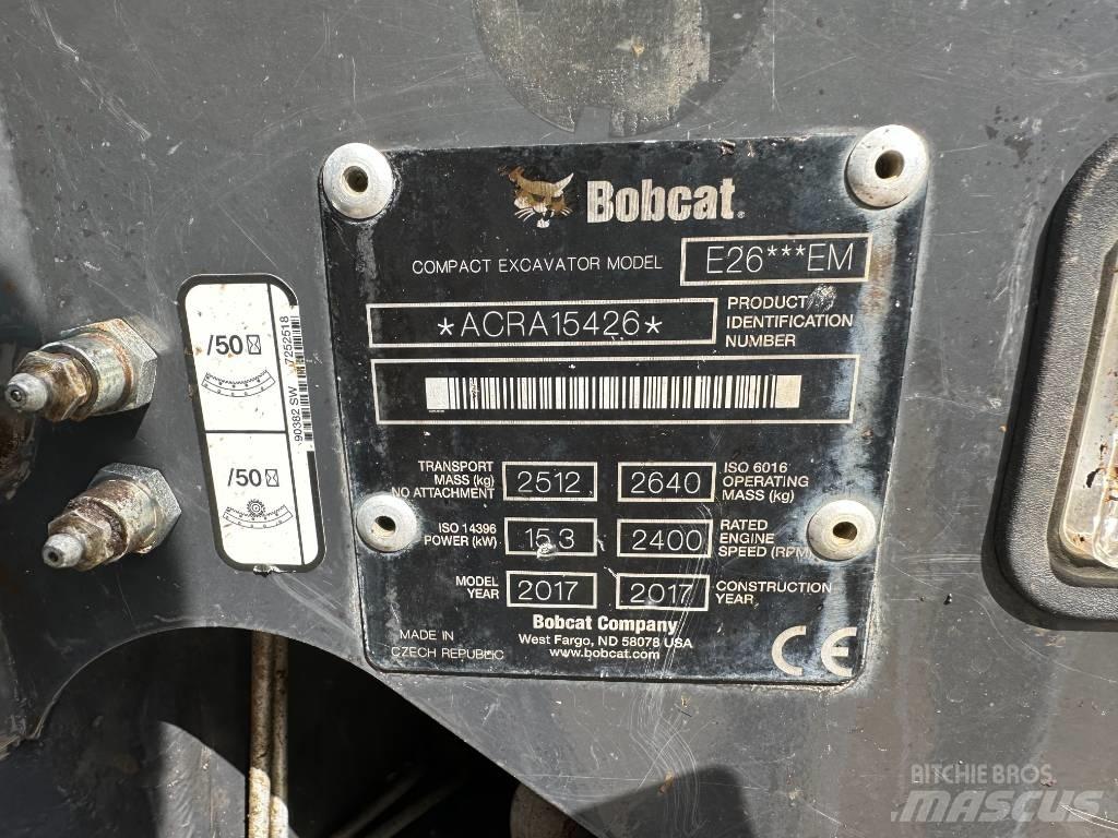 Bobcat E 26 Mini kotrók < 7t