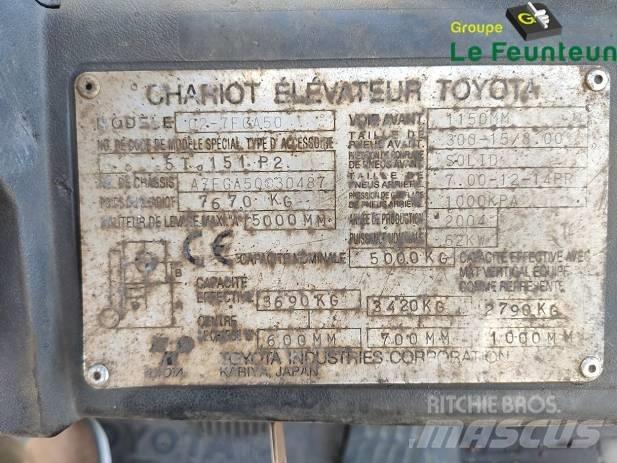 Toyota 02-7 FG A 50 Gázüzemű targoncák