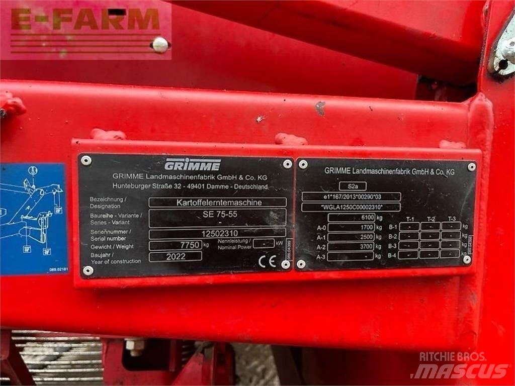 Grimme se 75-55 sb Burgonya kombájnok és kiszedők