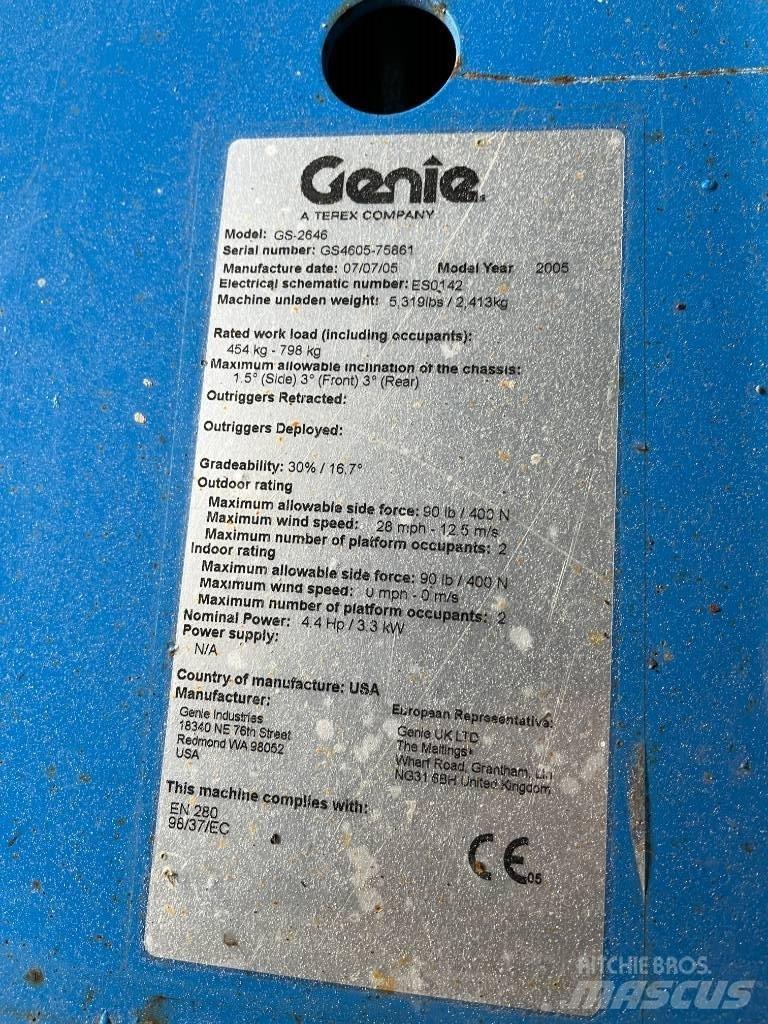Genie GS 2646 Ollós emelők