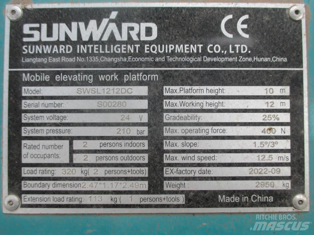 Sunward SWSL 1212 DC Ollós emelők