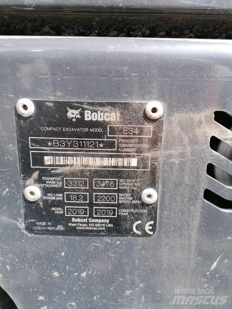 Bobcat E34 Mini kotrók < 7t