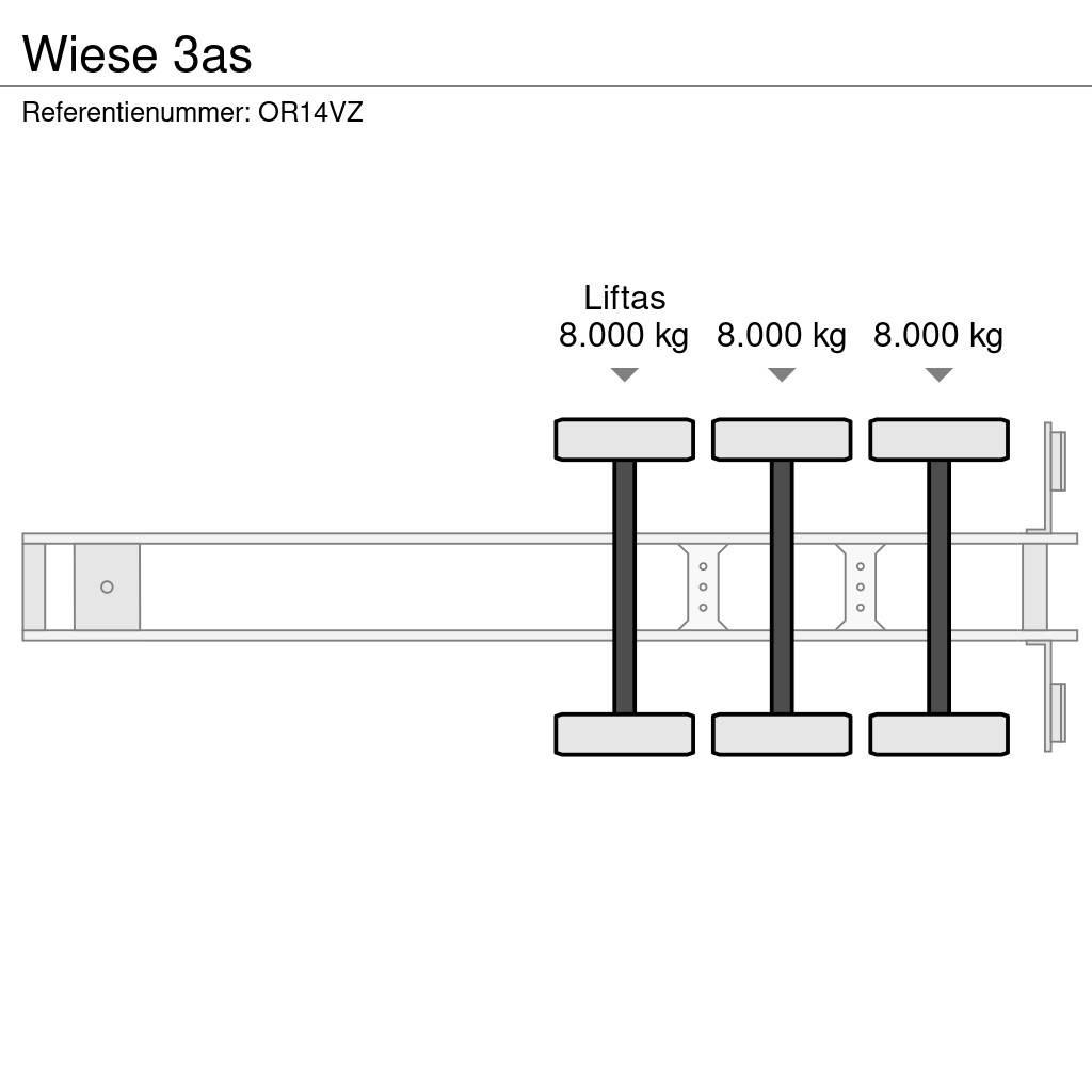 Wiese 3as Platós / Ponyvás félpótkocsik