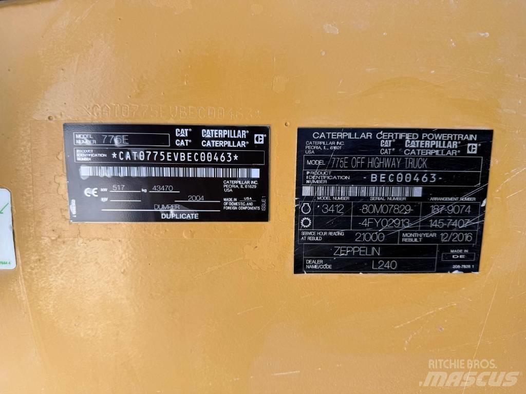 CAT 775 E Nehézdömper