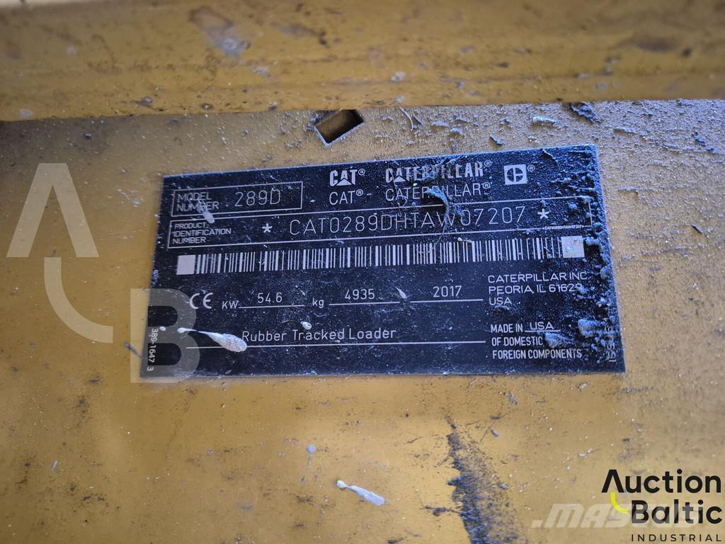 CAT 289 D Lánctalpas homlokrakodók