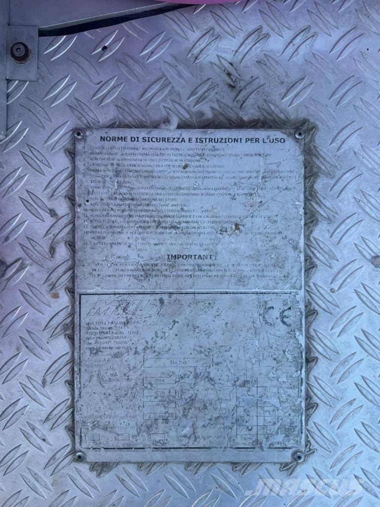 Multitel MX 250 Teherautóra szerelt emelők és állványok