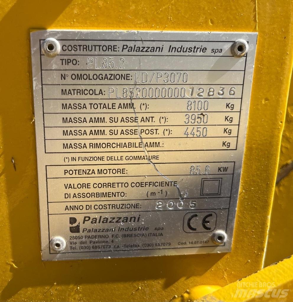 Palazzani PL 85.2 Mini homlokrakodók