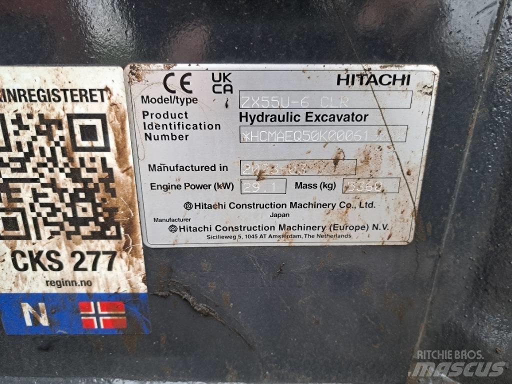 Hitachi ZX55US-6 CLR Mini kotrók < 7t