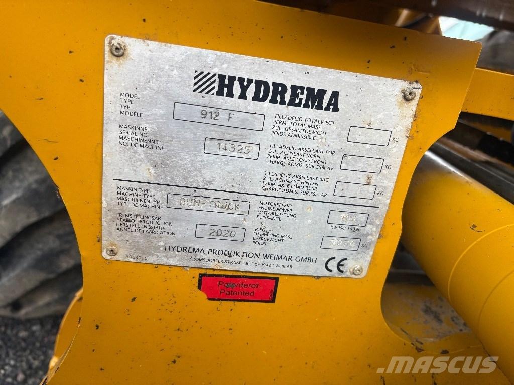 Hydrema 912F Csuklósdömperek