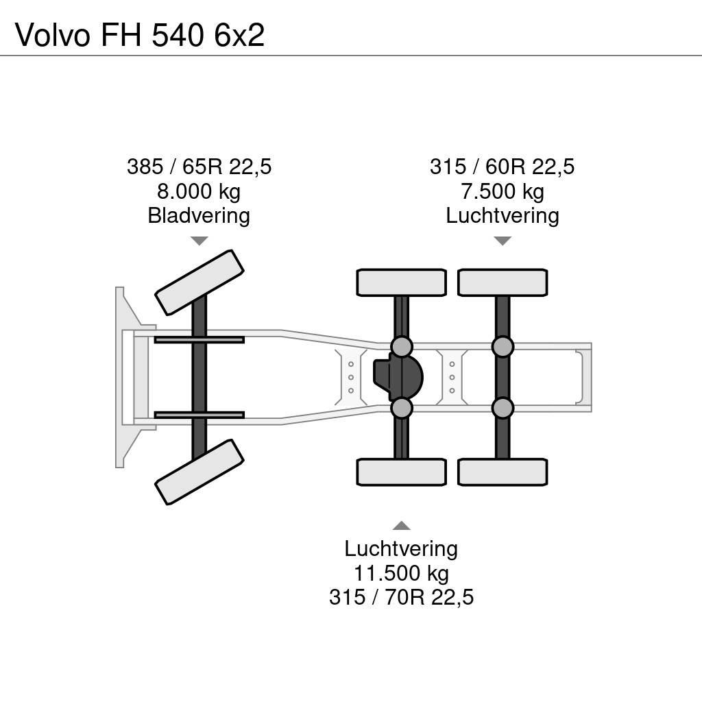 Volvo FH 540 6x2 Nyergesvontatók
