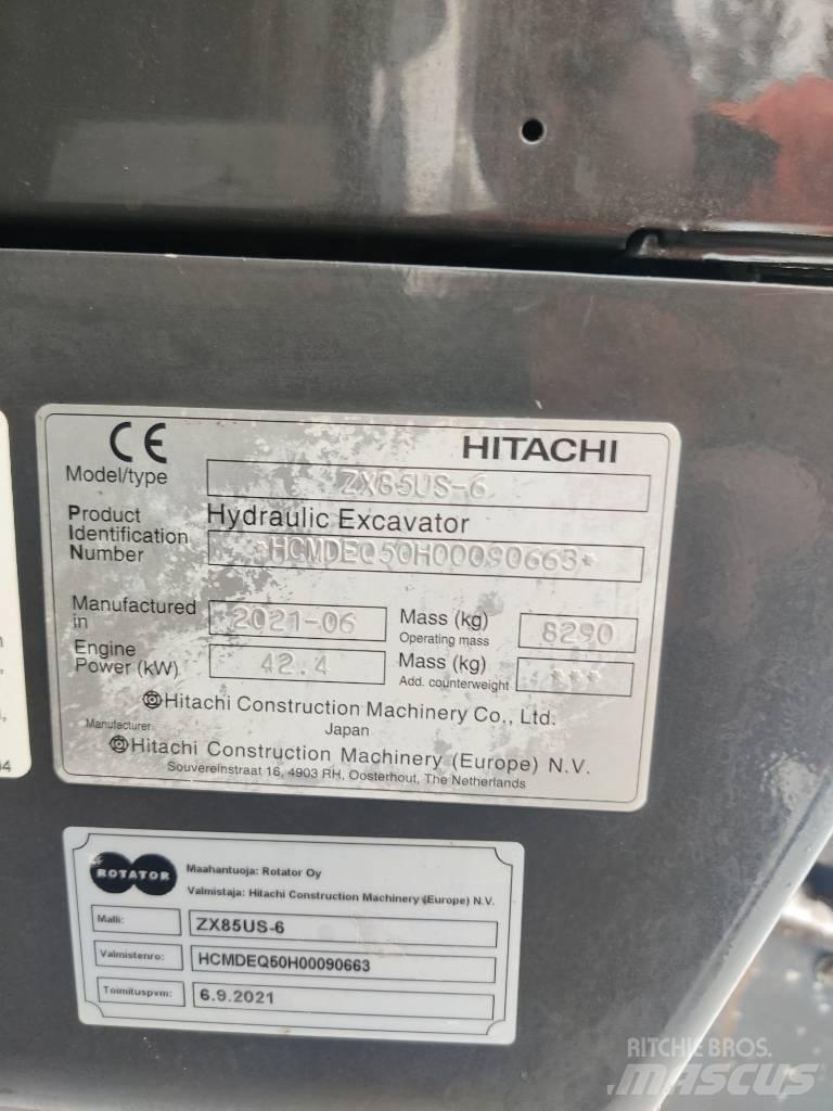 Hitachi ZX85US-6 Közepes (midi) kotrók 7 t - 12 t