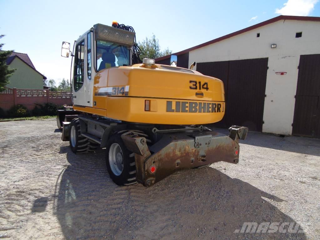 Liebherr A314 Gumikerekes kotrók