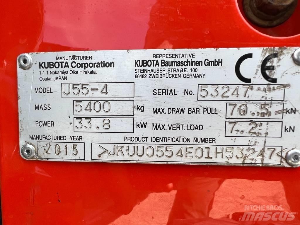 Kubota U 55-4 Mini kotrók < 7t