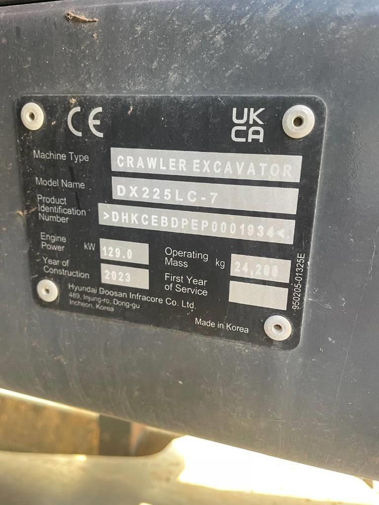 Doosan DX225LC-7 Lánctalpas kotrók
