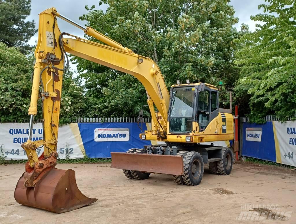 Komatsu PW 160-7 Gumikerekes kotrók