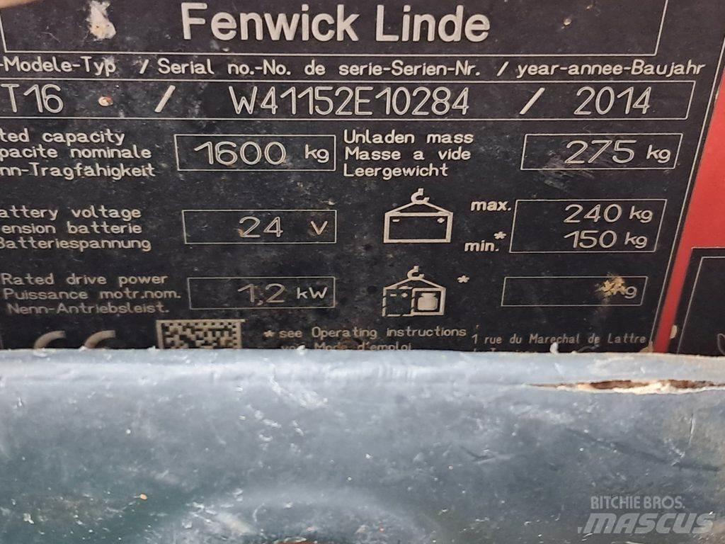 Linde T16 Alacsony emelőkocsi